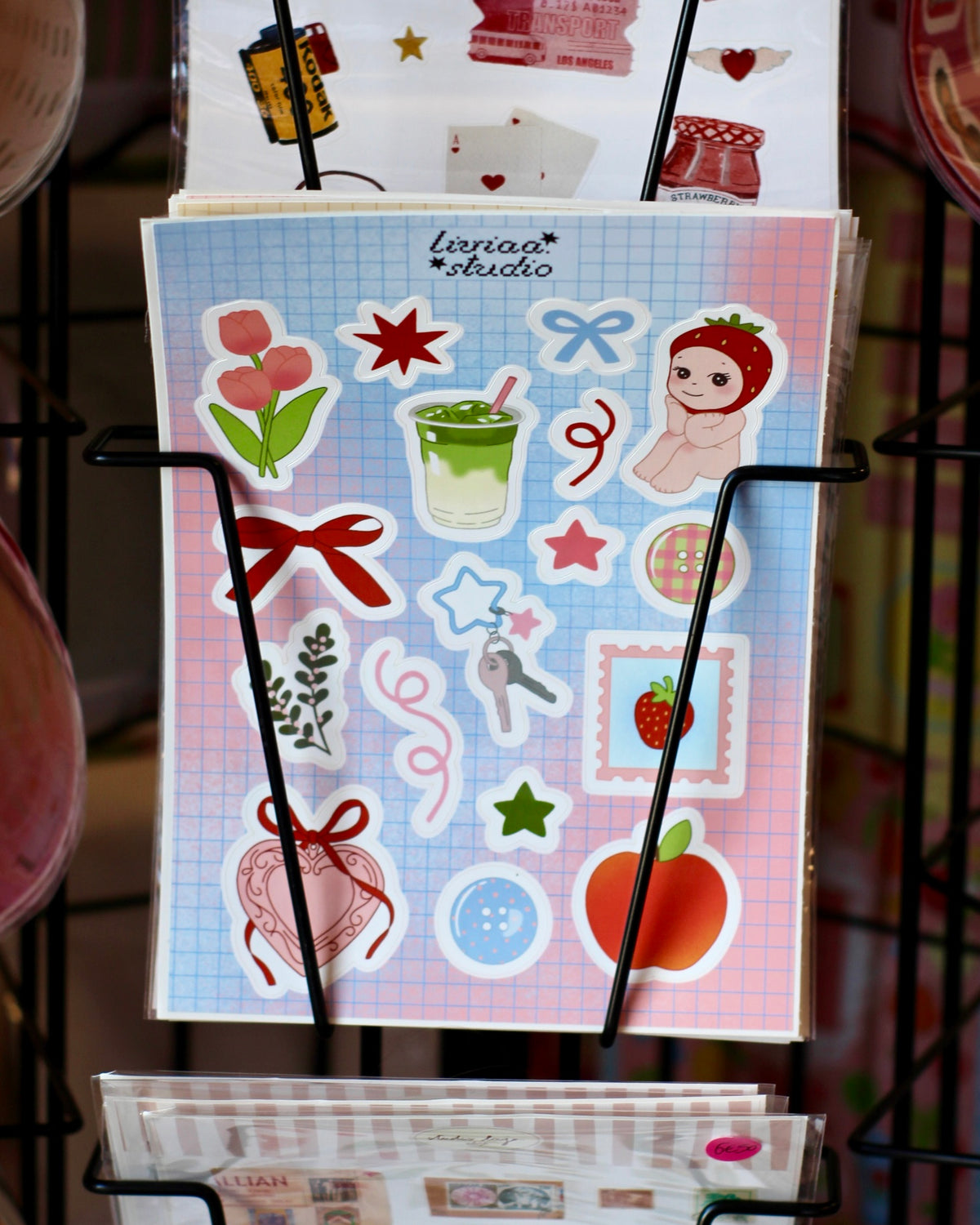 Planche de stickers A5 - BLUE MATCHA