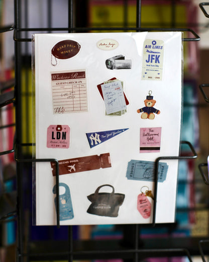 Planche de Stickers A5 - Junk Journal Trip