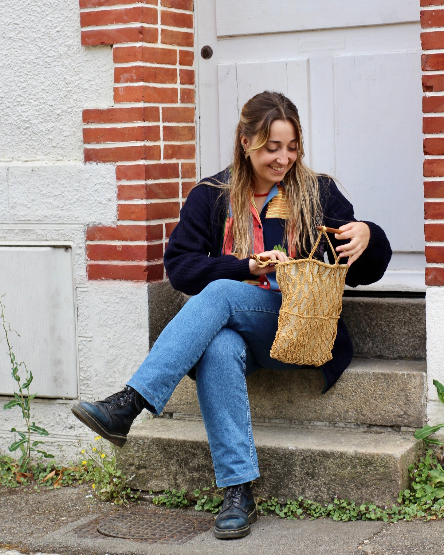 Sac à main tressé