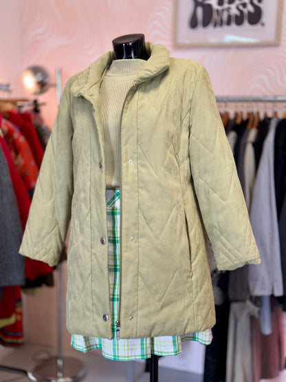 Manteau matelassé vert pastel | T. M / L