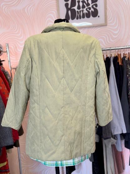 Manteau matelassé vert pastel | T. M / L