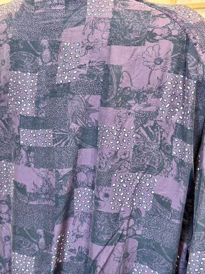 Bomber en soie violet ¬ T. L / XL