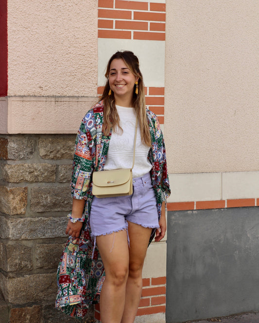 Pull blanc à fleurs | T.M