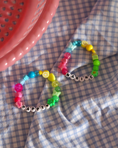 Bracelet personnalisé arc-en-ciel