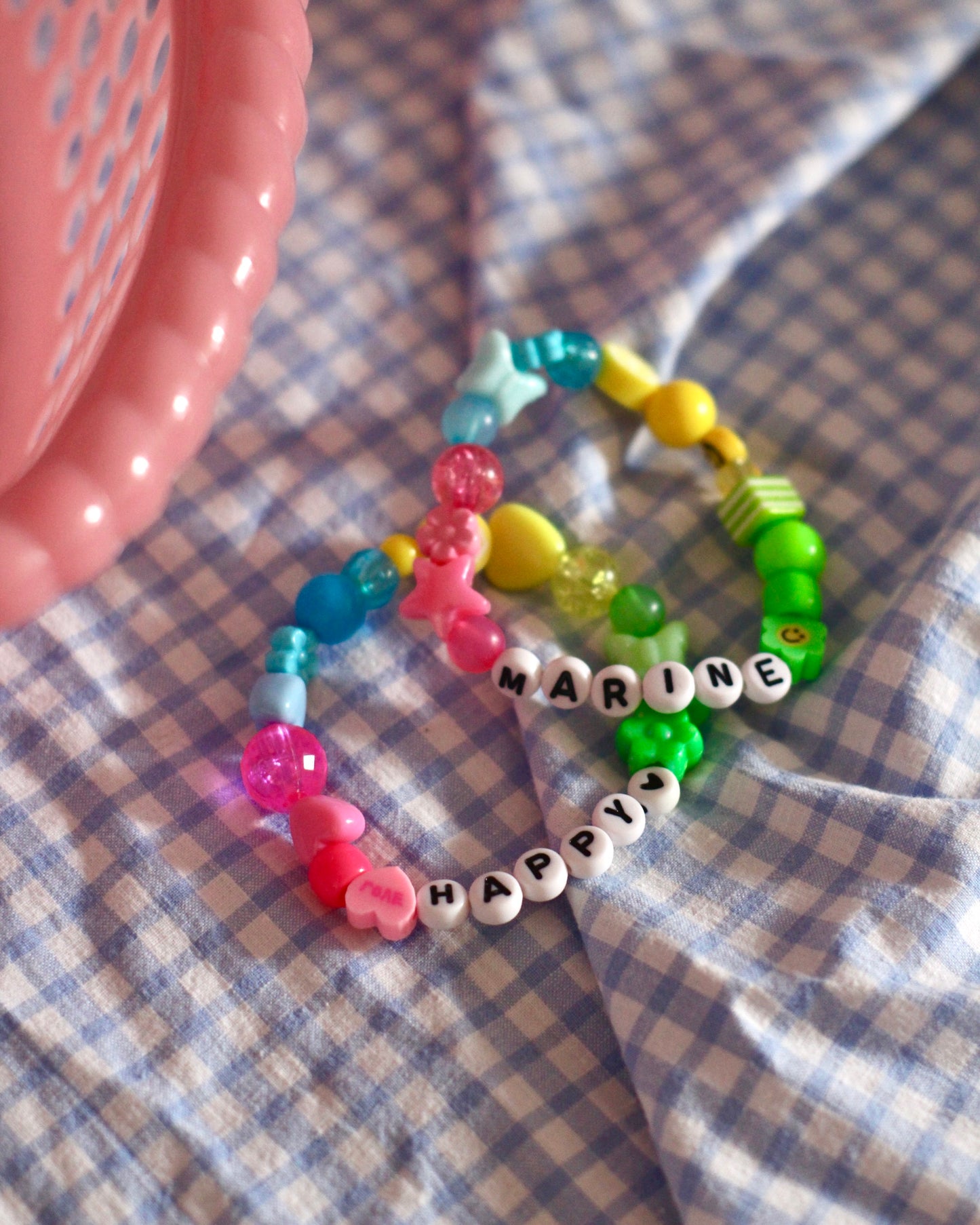 Bracelet personnalisé arc-en-ciel