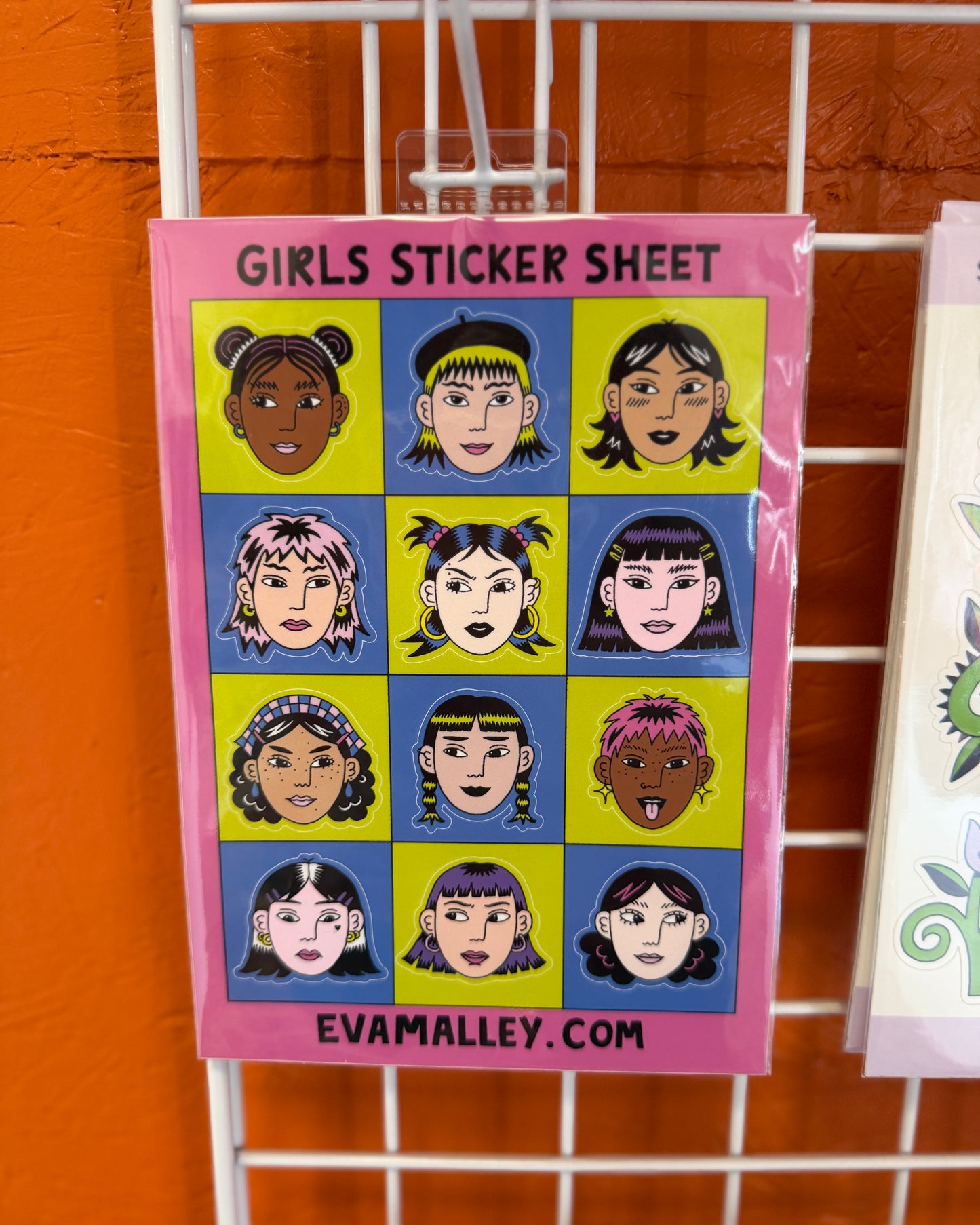 Planche de stickers - Filles (A5)