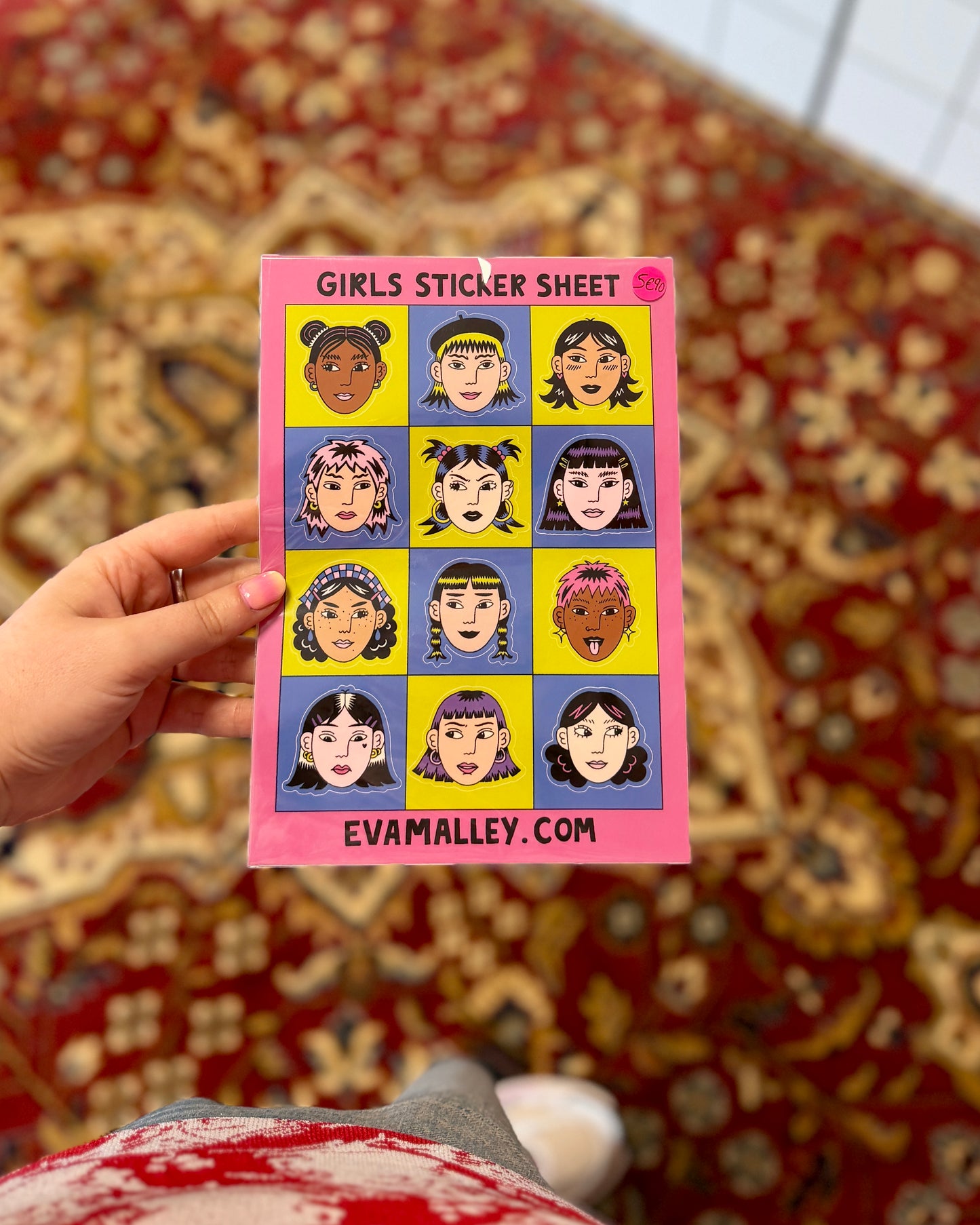 Planche de stickers - Filles (A5)