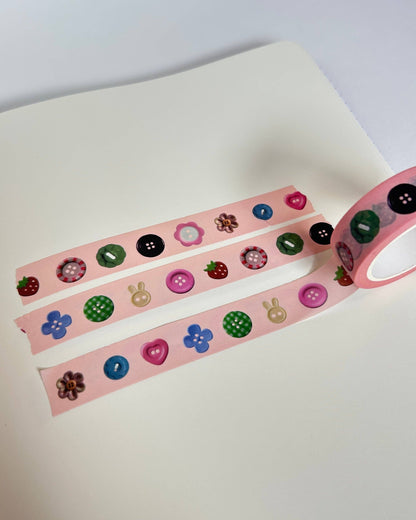 Washi Tape - Boutons