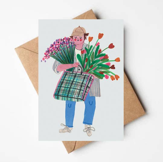 Carte Postale THE FLOWER GUY