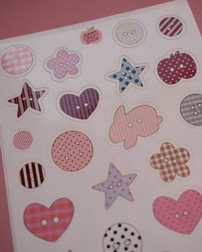 Planche stickers A6 boutons
