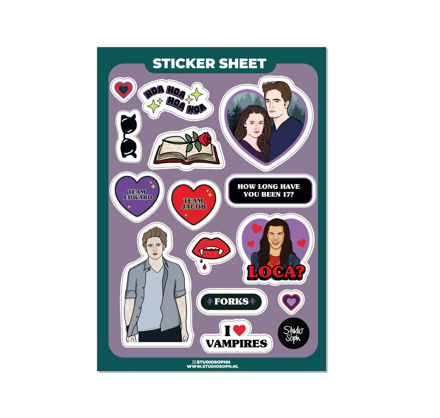 Planche de stickers A5 - Twilight