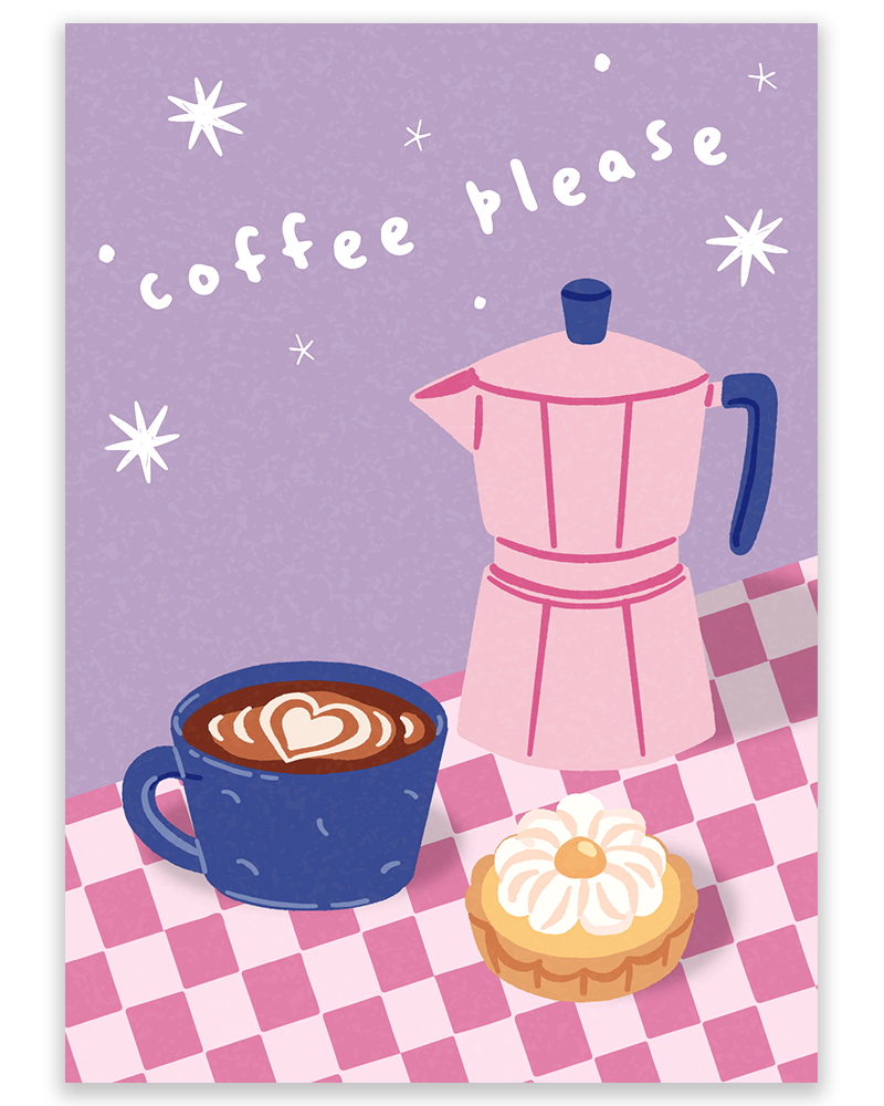 Carte postale - Coffee Please