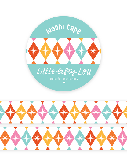 Washi Tape - Multicolore Arlequin Étoilé