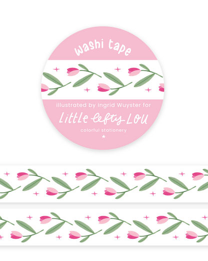 Washi Tape - Tulipes Roses