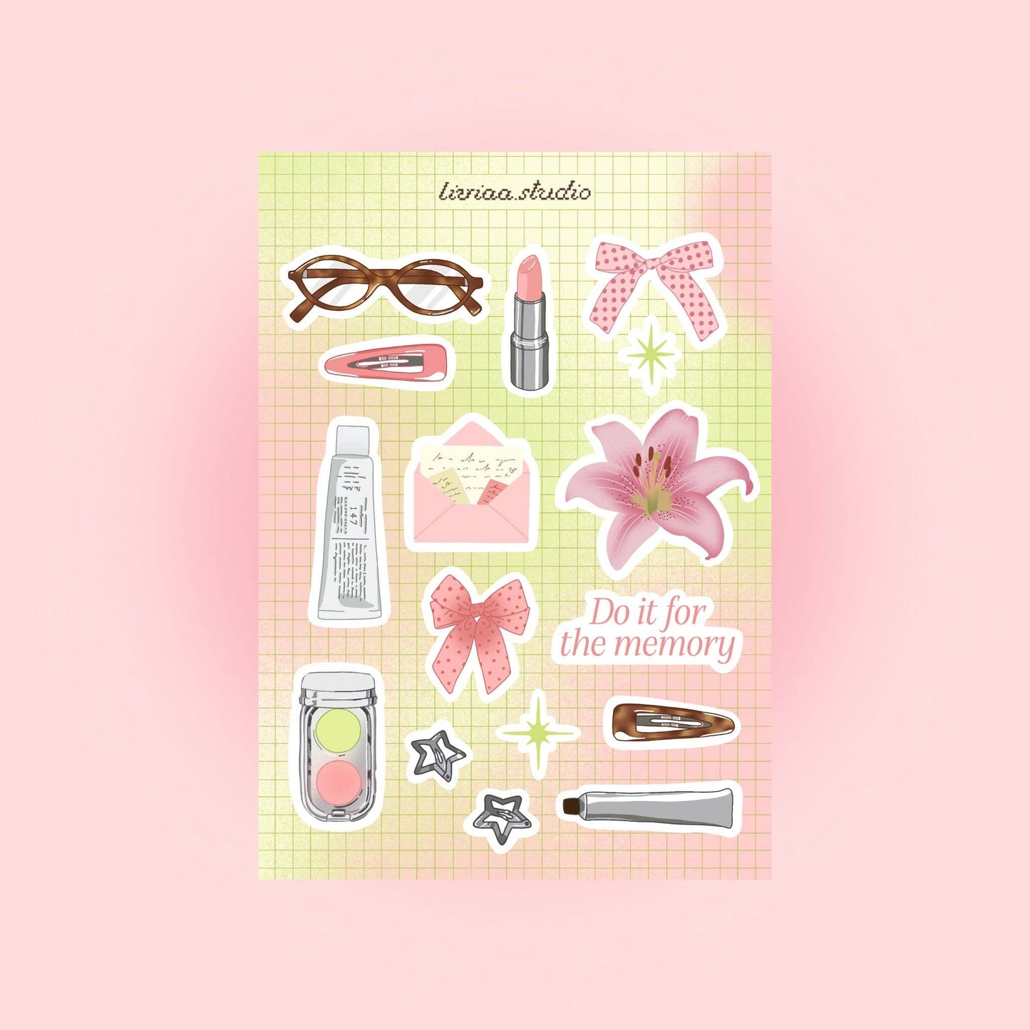 Planche de Stickers Souvenirs de Printemps A5