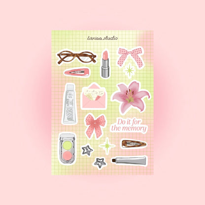 Planche de Stickers Souvenirs de Printemps A5