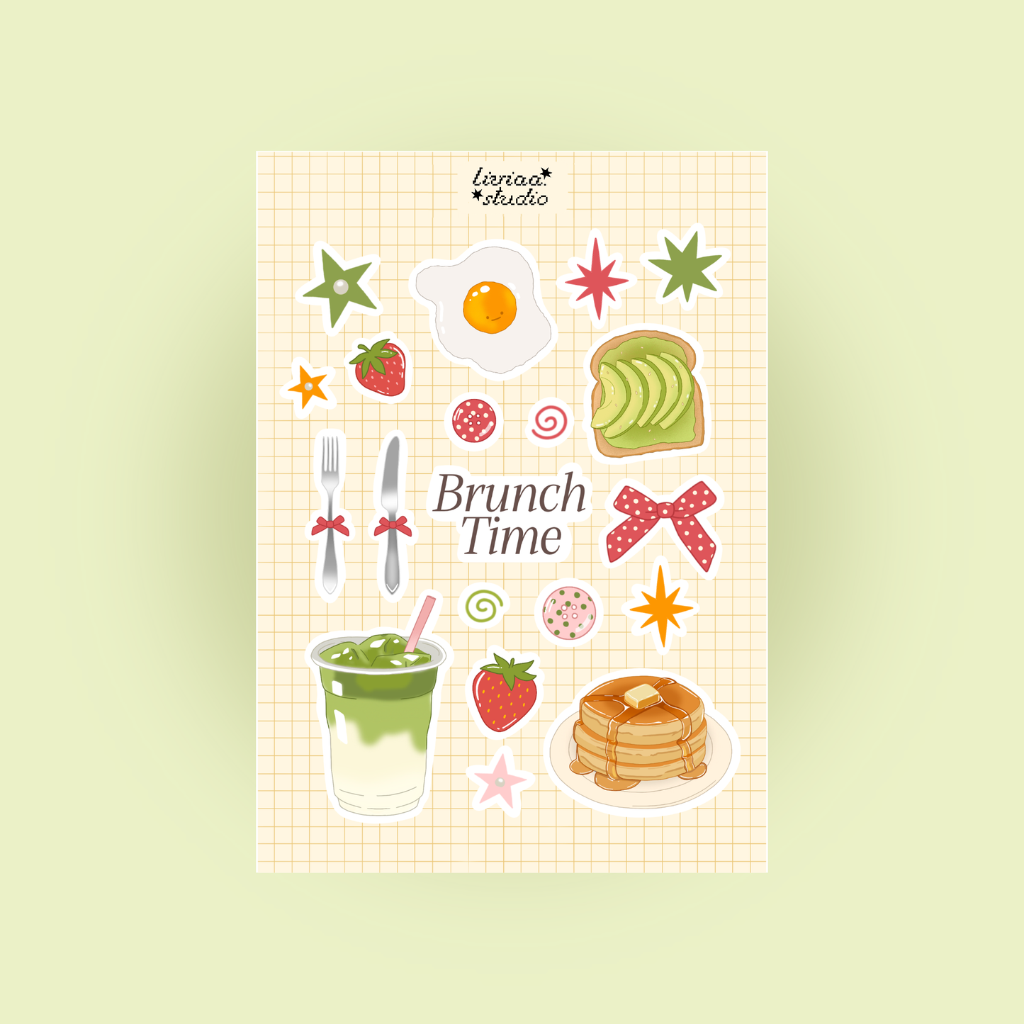 Planche de Stickers Brunch Time A5