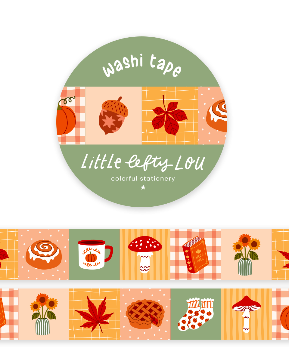 Washi Tape - Patchwork d'Automne