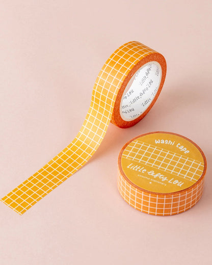 Washi Tape - Quadrillé Jaune