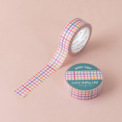 Washi Tape - Grille colorée