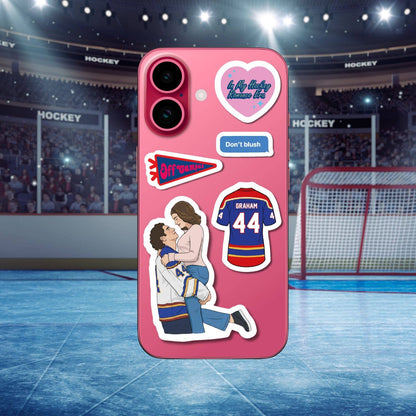 Planche de stickers A5 - Off Campus Hockey Romance