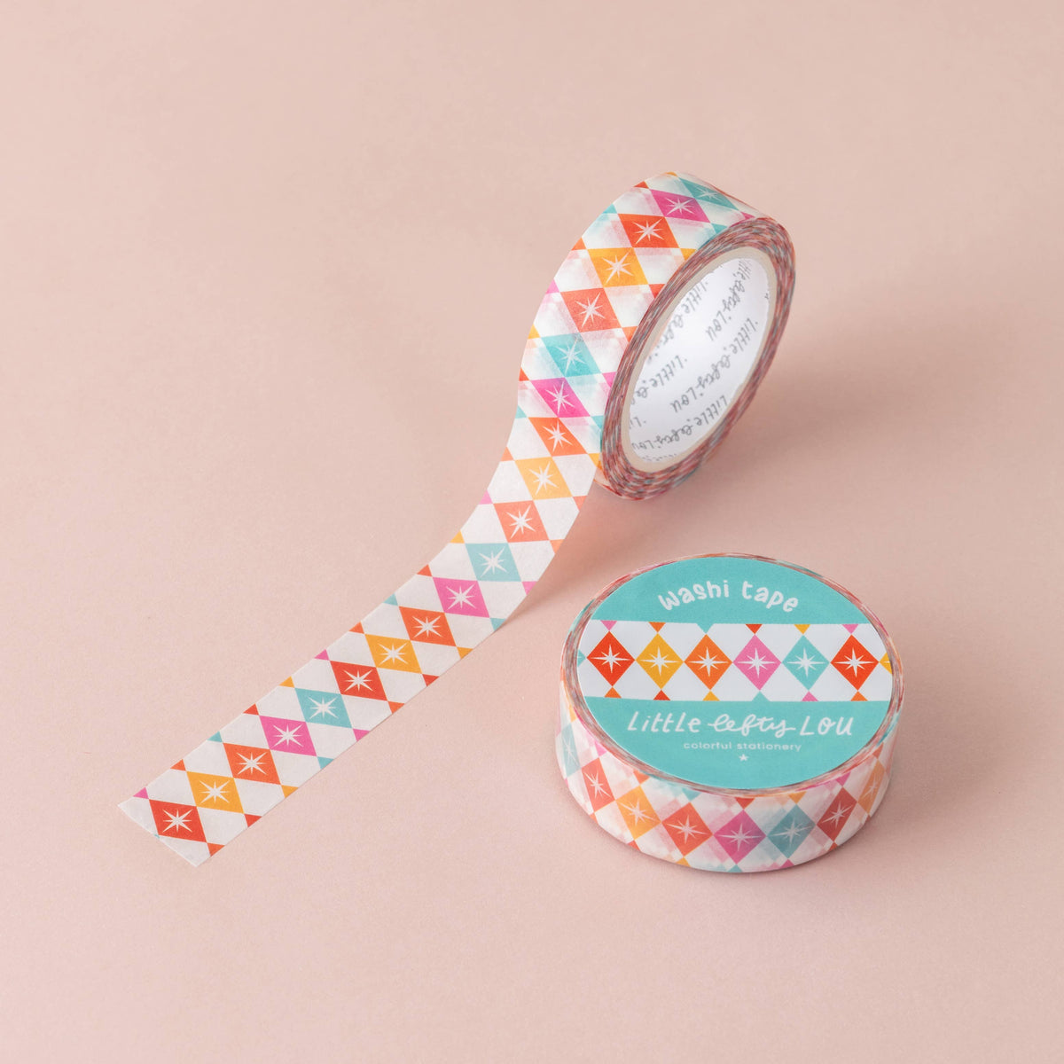 Washi Tape - Multicolore Arlequin Étoilé