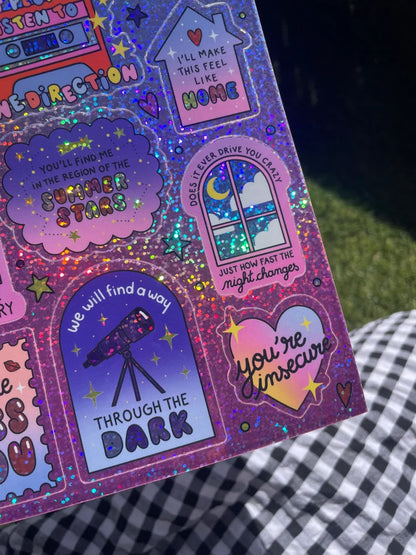 Planche de stickers One Direction