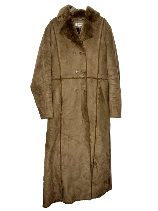 Manteau long style peau lainée | XXL