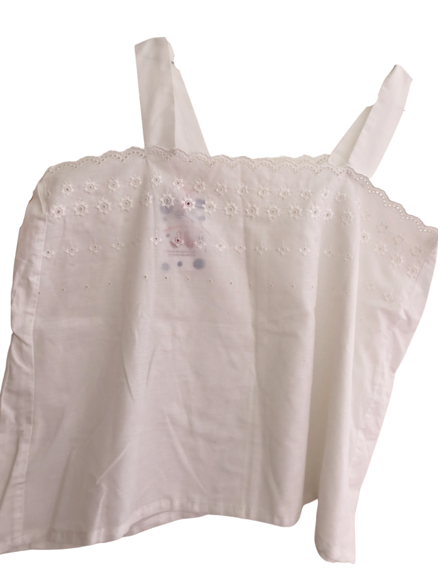 Top blanc broderies anglaises | M