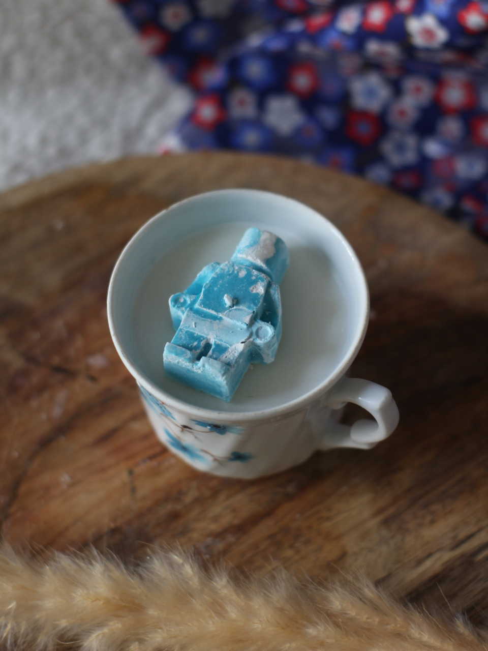Bougie Tea Time Lego Turquoise