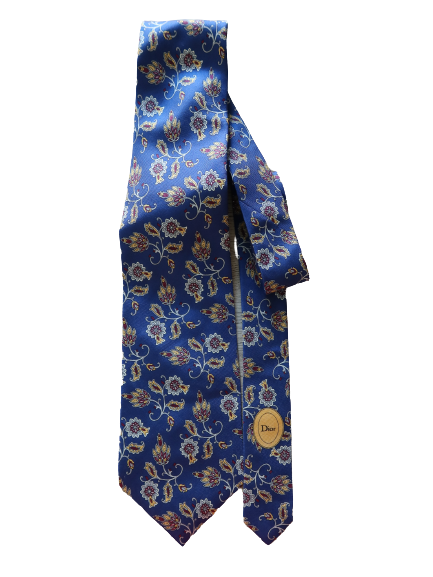 Cravate Christian Dior Bleue