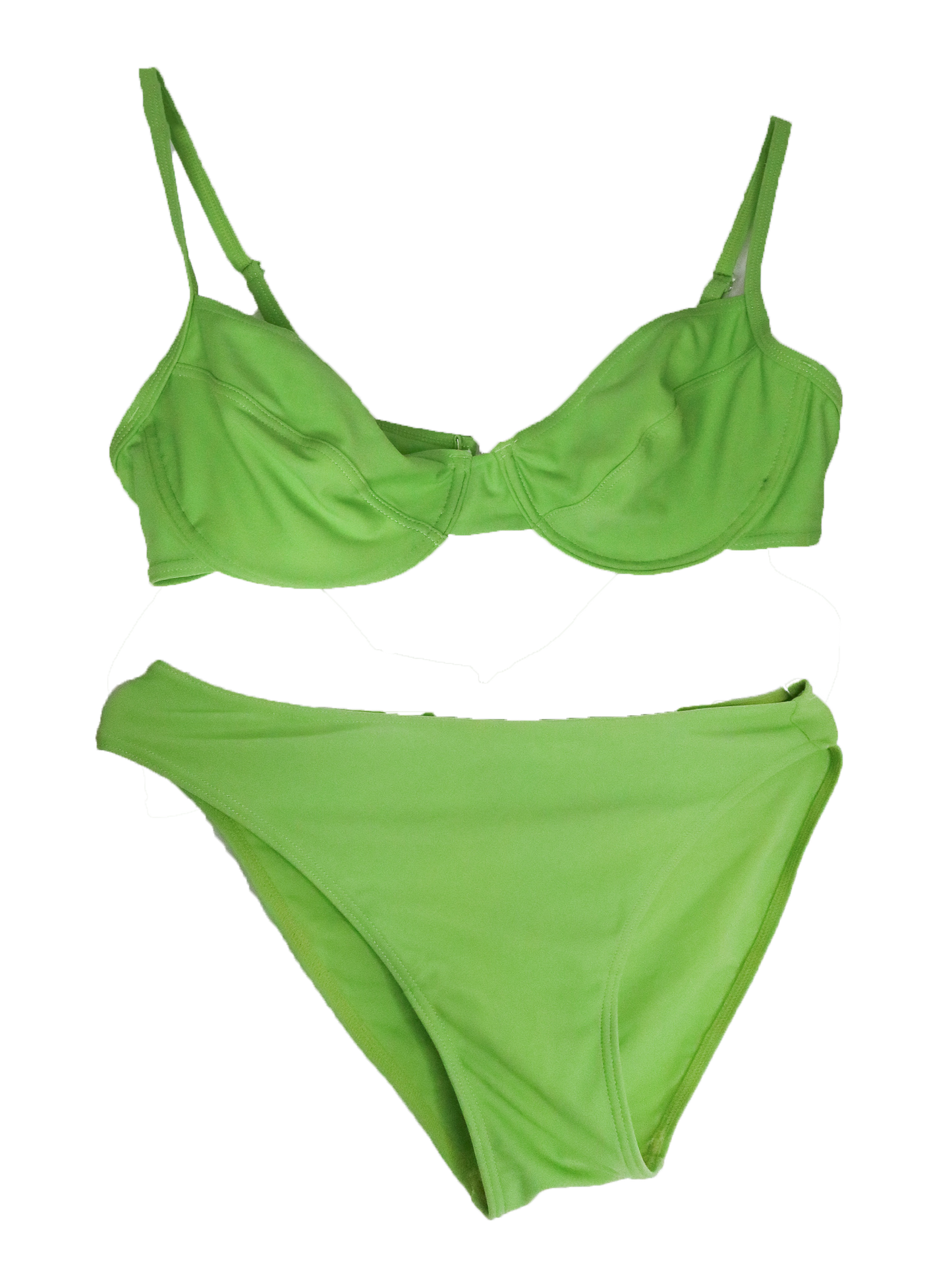 Maillot de bain 2 pièces vert pomme | L