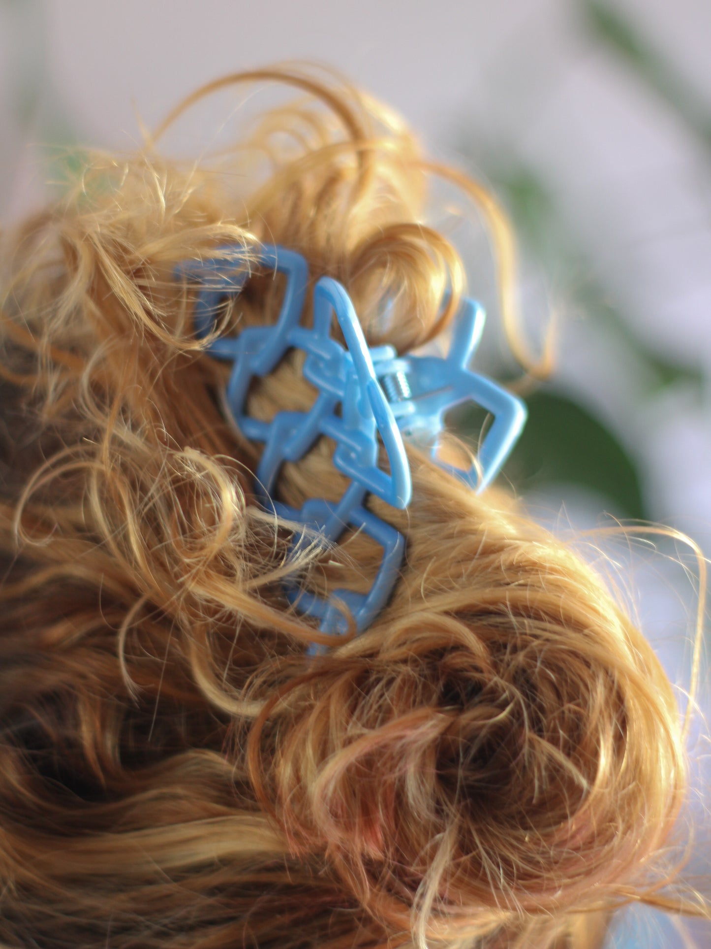 Grande barrette à cheveux jaune