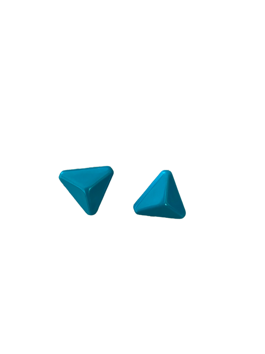 Boucle d'oreille triangle turquoise