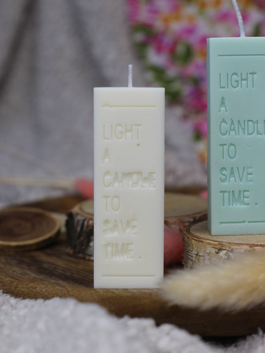 Bougie Light a candle - Blanc