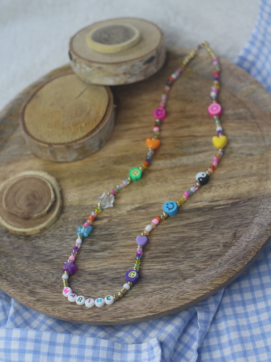 Collier coloré personnalisé